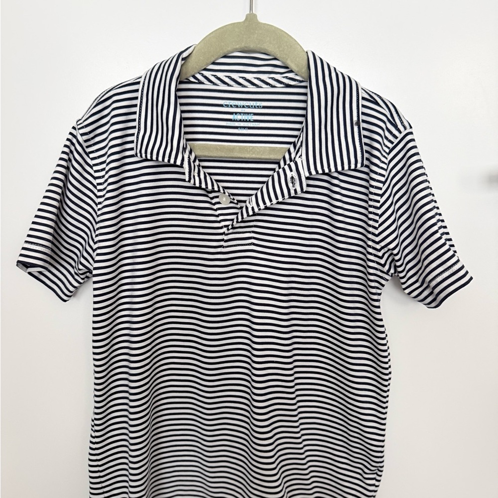 Crewcuts Navy and White Striped Shirt